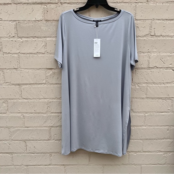 Eileen Fisher Crewneck T-Shirt Dress NEW - Picture 3 of 13